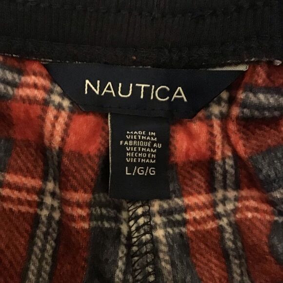Nautica Velour Plaid Pajama Pants Set L - Picture 6 of 10